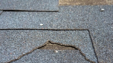 broken shingles - protection against summer storm damage
